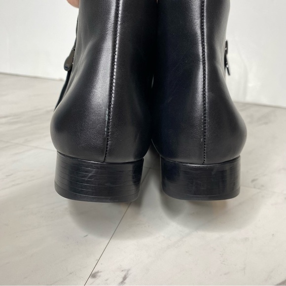 Munro Averee Black Leather Bootie 9 1/2 N - Picture 4 of 15